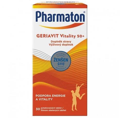 Pharmaton Geriavit Vitality 50+ 30 tablet