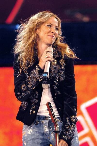 Verona Italy 2005-09-13: Live concert of Sheryl Crow during the Festivalbar at the Arena. Star sessions stock images, royalty-free photos and pictures