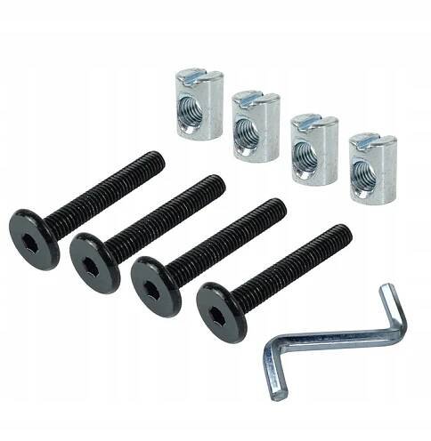 4 KS šroubů do postele SADA VRUTY ŠROUBY PRO MONTÁŽ POSTÝLKY M6 x 40 MM