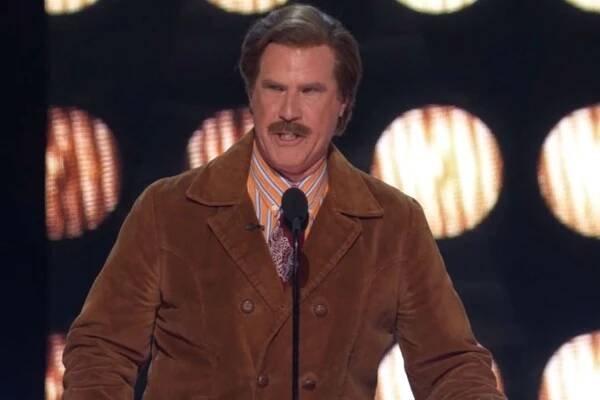 Will Ferrell reprises 'Anchorman' Ron Burgundy role to roast Tom Brady