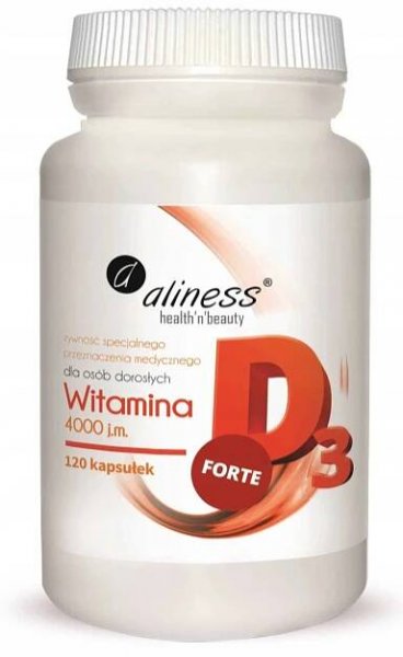 ALINESS Vitamín D3 FORTE 4000 IU – 120 kapslí