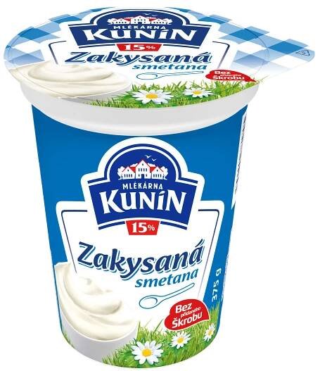 Mlékárna Kunín Zakysaná smetana krémovitá 15%