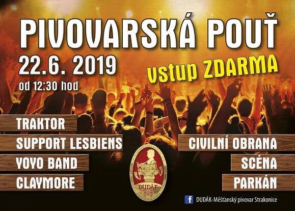 Pivovarská pouť 2019 | Koncert | Akce | Strakonice