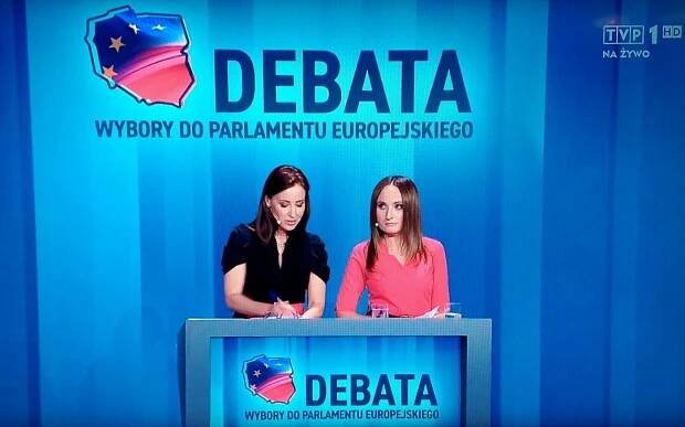 Controversy after Polish state TV asks candidate to speak in English at EU election debate