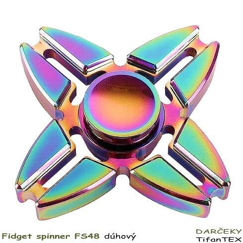 Antistresový Fidget Spinner FS48 dúhový, veľkosklad hračky Tifantex eshop