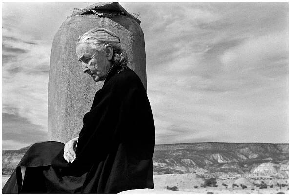 1967 GEORGIA O’KEEFFE, Ghost Ranch, New Mexico.