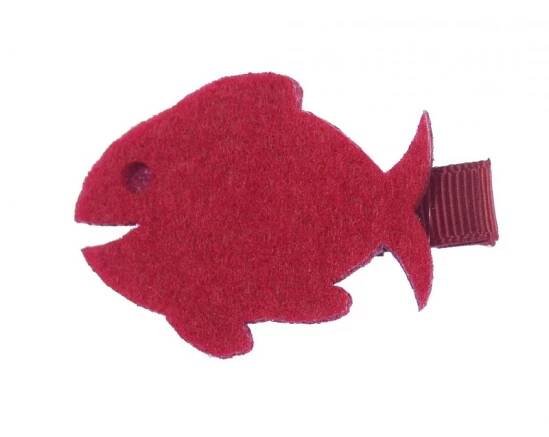 poisson rouge sur barrette