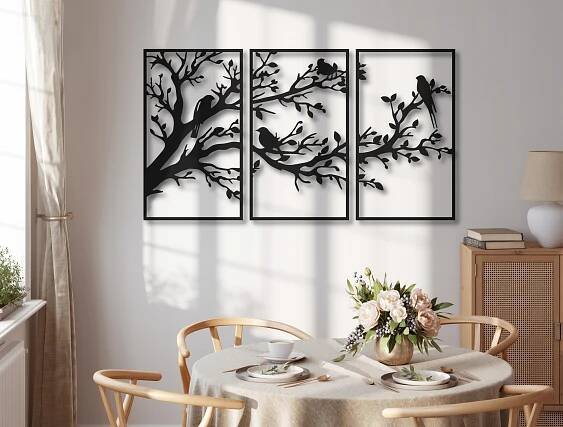 OBRAZY DO OBÝVACÍHO POKOJE AŽUROVÝ STROM DEKORACE 3D TRIPTYCH NÁSTĚNNÁ OZDOBA Kód výrobce OBRAZ AŻUROWY SALONU SYPIALNI KUCHNI PANEL 3d