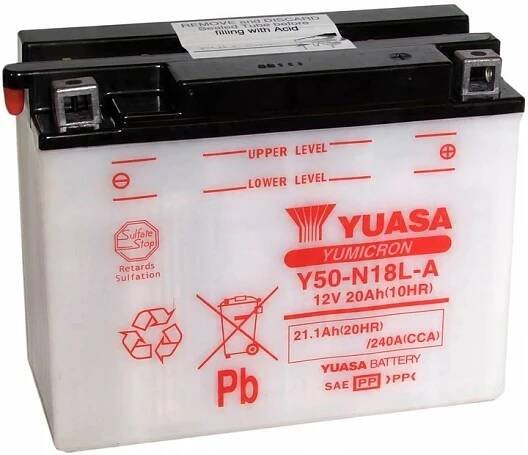 AKUMULÁTOR YUASA Y50-N18L-A3 HARLEY DAVIDSON FLTCU