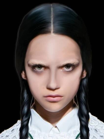 Frankenstein Wednesday Addams Tribute