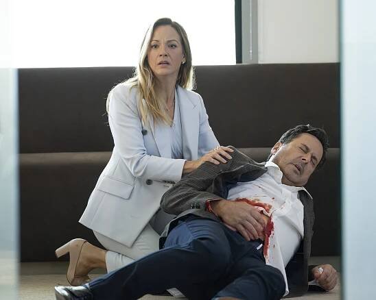 Záchranáři L. A. - Přiznání - Z filmu - Amanda Clayton, Jonathan Silverman