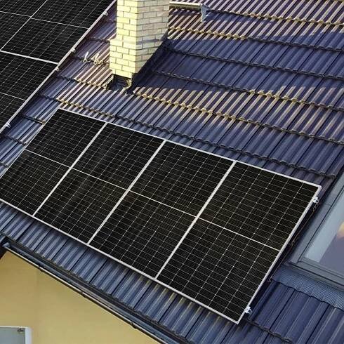 monokrystalický solární panel, 450 W
