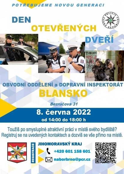 Den otevřených dveří PČR Blansko