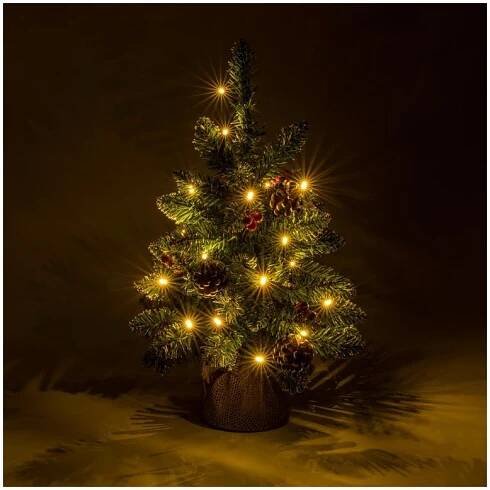 Vánoční stromek s osvětlením - 90 cm, 50 LED