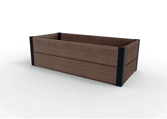 KETER Vyvýšený záhon Maple Trough hnědý 32 x 106 x 50 cm