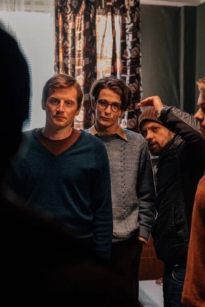 Vlny - Z natáčení - Daniel Tůma, Tomáš Weber, Jiří Mádl