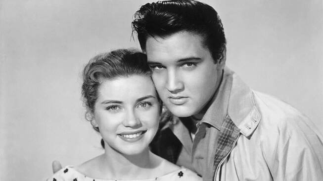 Dolores Hart and Elvis Presley starred together in 1957's 