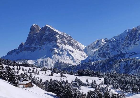 Winterlandschaft - Peitlerkofel