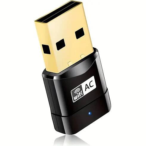 usb wifi adapter for pc ac600 2 4g 5g dual band wireless network adapter for desktop pc laptop mini travel size supports   10 8     vista   os x 10 15 or   black -1