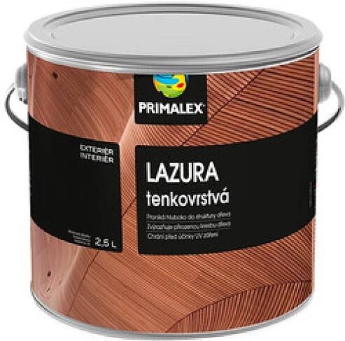 Tenkovrstvá lazura Primalex synt 2,5 l - mix barev