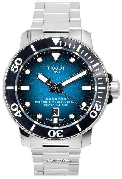 Tissot Pánské hodinky Seastar 2000 Professional Powermatic 80 Diver's T120.607.11.041.00 T1206071104100 600M – koupit za nízké ceny na marketplace Joom