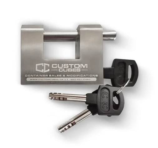 HEAVY DUTY Lock for Shipping Containers by Custom Cubes - Custom Cubes