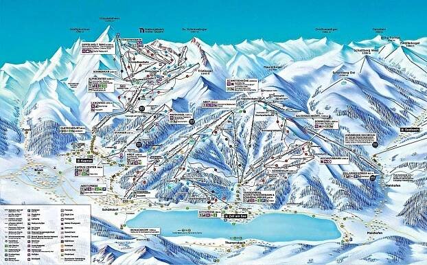 Hochficht - mapa střediska