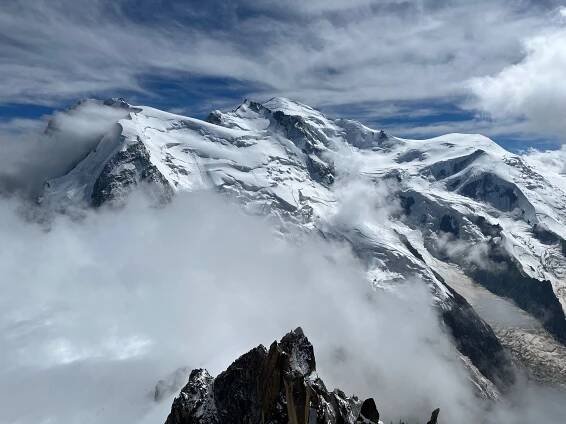 Mont Blanc from the Aiguille du Midi
