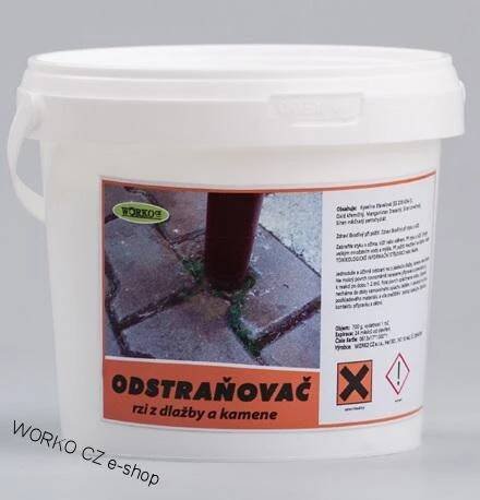 Odstraňovač rzi z dlažby a kámen Worko