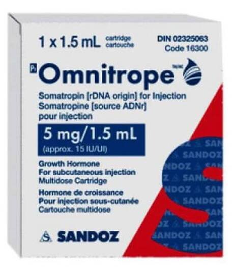 Omnitrope 5 mg 15IU Sandoz Pharmaceutical