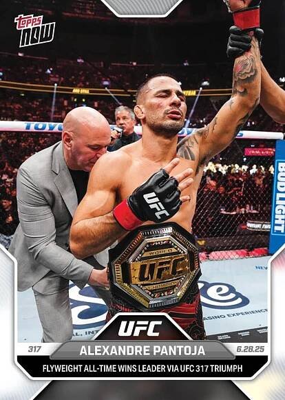 Alexandre Pantoja Topps Now card