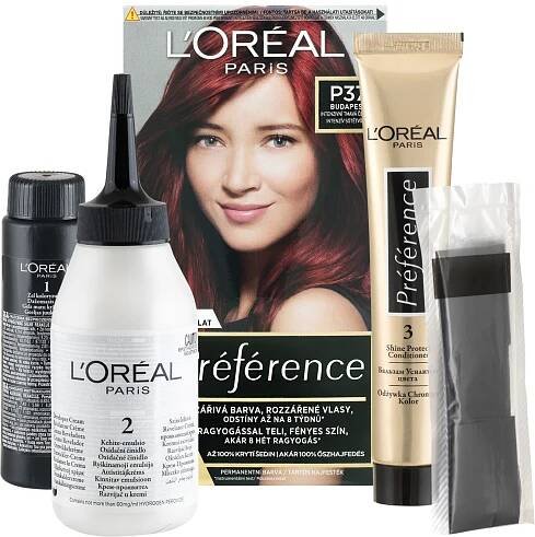 L'Oréal Paris preference P37 Pure plum intenzivní velmi tmavá červená