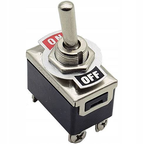VYPÍNAČ PÁKOVÝ SPÍNAČ HEBELKOVÝ ON-OFF 230V 4PIN 2-POLOHOVÝ