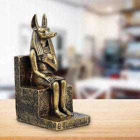 Starověký mytologický egyptský zlatý pes Anubis Kód výrobce jianhe1801@163.com-53059233