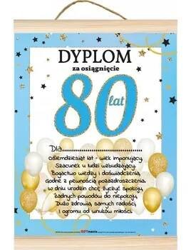 Diplom přání dárek k 80. narozeninám pro muže