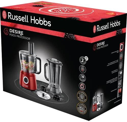 Russell Hobbs 24730-56 Kuchyňský robot 600 W 2,5 l červený Náhled obrázku produktu 12
