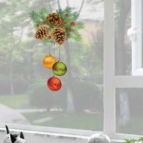 Ráj pro štěňata Vánoce přilepená na okno Samolepky na okno Dekor Vánoční Sněhulák Sněhová vločka Dekor do okna