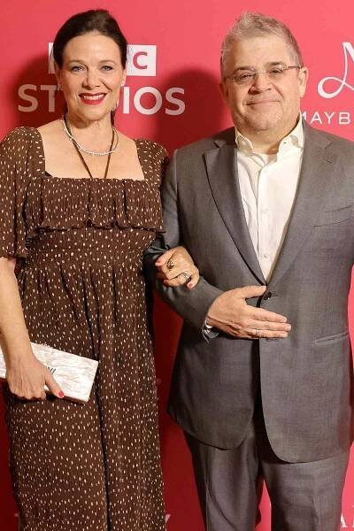 Meredith Salenger and Patton Oswalt attend The BAFTA TV Tea Party presented by Delta Air Lines, Virgin Atlantic, BBC Studios Los Angeles Productions and FIJI Water, at The Maybourne Beverly Hills on September 14, 2024 in Beverly Hills, California. 
