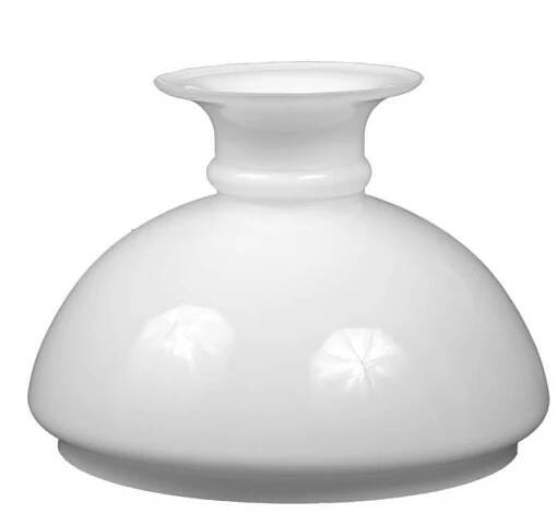 Petrolejová lampa skleněné stínítko 5545 aladin s otvorem 154mm / bílý - Starožitnosti