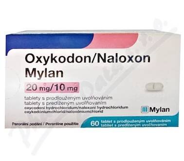 Oxykodon/Naloxon Mylan 20mg/10mg tbl.pro.60