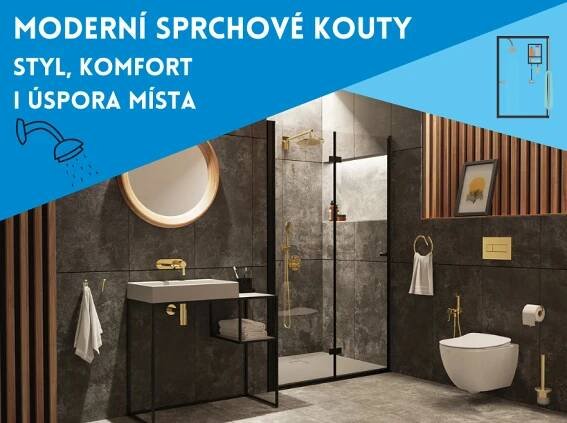 Moderní sprchové kouty, které mění pravidla hry: Styl, komfort i úspora místa