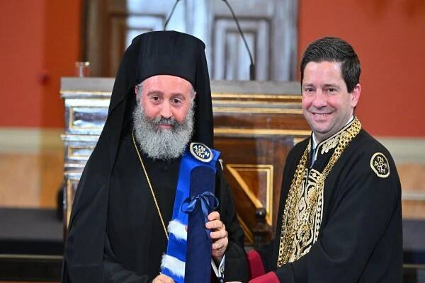 University of Athens Awards Archbishop Makarios of Australia Honorary Doctorate