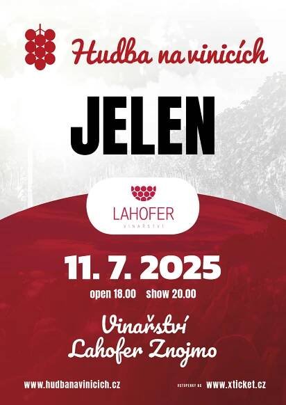 Jelen v Lahoferu 2025 Dobšice. Akce Koncerty 