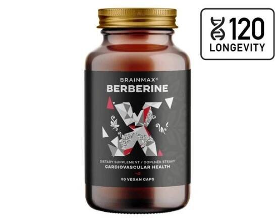 BrainMax Berberin 500 mg, 90 rostlinných kapslí
