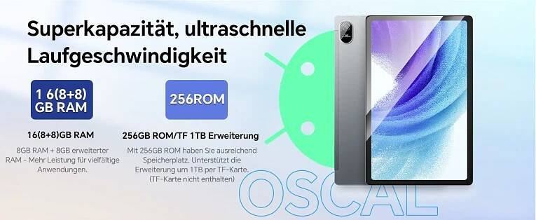 OSCAL Pad 15 Speicher