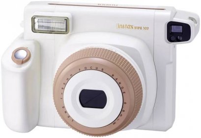 Fujifilm Instax Wide 300 instantní fotoaparát hnědá s vestavěným bleskem : Půhy.cz