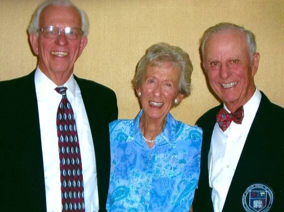 Dick Miller ’56, MBA ’58, Betty Miller Francis ’47, and Peter P. Miller, Jr. ’44, MBA ’48.