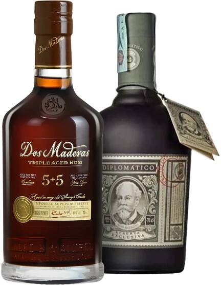 Set Diplomático Reserva Exclusiva + Dos Maderas PX 5+5 - Tmavý rum | Svět nápojů