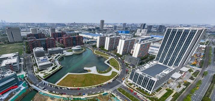 A drone view of an eco-industrial park in Wuxi, Jiangsu province. Few people distant from China properly recognise the awesome size and diversity of China’s economy. By some counts, the city of Wuxi alone has an economy comparable to New Zealand’s. Photo: Xinhua