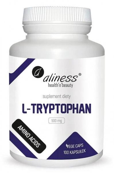 L-tryptofan 500 mg, 100 tobolek.